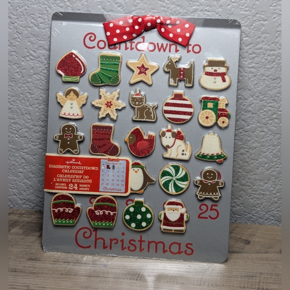 Hallmark NEW Magnetic Countdown to Christmas Advent Calendar cookie shee… - Picture 1 of 9
